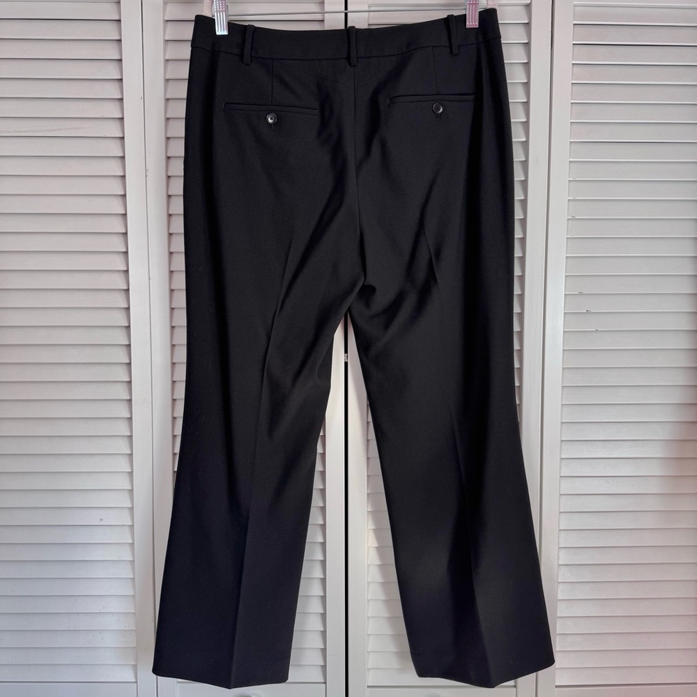 Helmut Lang Wool Cropped Black Pants Trousers Ankle Size 10 - Picture 3 of 9